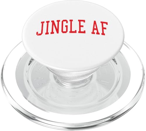 Jingle AF Klassisches Weihnachtsfest im Vintage-Look, Rot PopSockets PopGrip für MagSafe von Vintage Distressed Varsity Christmas Apparel