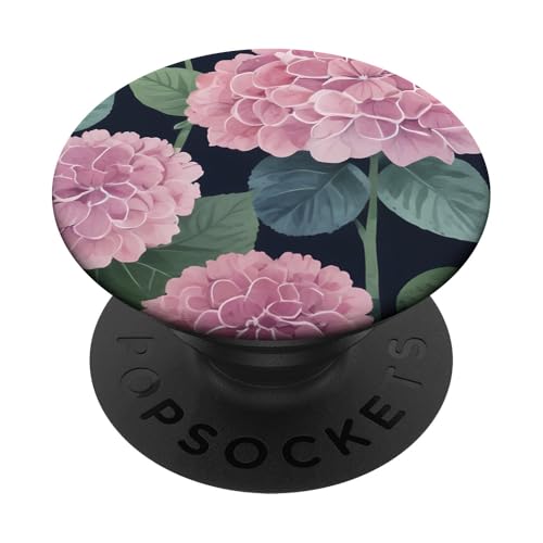 Aquarell Shabby Chic Hortensien: Vintage Floral Design PopSockets mit austauschbarem PopGrip von Vintage Floral Hydrangeas Cool Designs