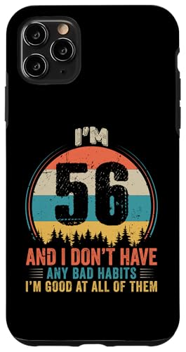 Hülle für iPhone 11 Pro Max Vintage Funny Humor 56 Years Old Birthday Legends Men Women von Vintage Funny Humor Retro Birthday Legend Gifts