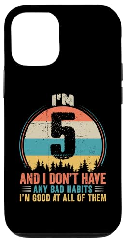 Hülle für iPhone 14 Pro Vintage Funny Humor 5 Years Old Birthday Legends Men Women von Vintage Funny Humor Retro Birthday Legend Gifts