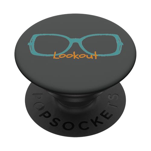 Vintage Lookout Brille PopSockets mit austauschbarem PopGrip von Vintage Geeky Tops