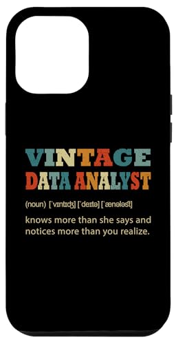 Hülle für iPhone 14 Plus Vintage Data Analyst Knows More Than She Says Outfit Definit von Vintage Job Dictionary Definition Tees