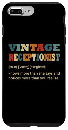 Hülle für iPhone 7 Plus/8 Plus Vintage Receptionist Knows More Than She Says Outfit Definit von Vintage Job Dictionary Definition Tees