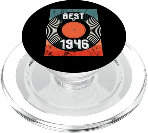 Best Of 1946 Vintage Vinyl Schallplatte zum 76. Geburtstag PopSockets PopGrip für MagSafe von Vintage LP Schallplatte Vinyl Jahrgang Geburtstage