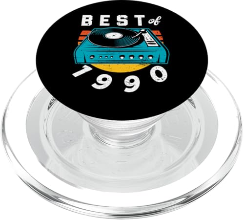 Best Of 1990 Vintage Vinyl Schallplatte zum 35. Geburtstag PopSockets PopGrip für MagSafe von Vintage LP Schallplatte Vinyl Jahrgang Geburtstage