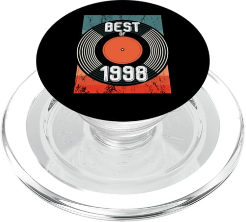 Best Of 1998 Vintage Vinyl Schallplatte zum 24. Geburtstag PopSockets PopGrip für MagSafe von Vintage LP Schallplatte Vinyl Jahrgang Geburtstage