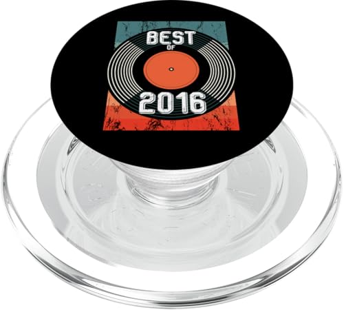 Best Of 2016 Vintage Vinyl Schallplatte zum 6. Geburtstag PopSockets PopGrip für MagSafe von Vintage LP Schallplatte Vinyl Jahrgang Geburtstage