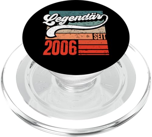 19.Geburtstag Jungen Mädchen Vintage Legendär Jahrgang 2006 PopSockets PopGrip für MagSafe von Vintage Legendär Jahrgang Geschenkideen Geburtstag