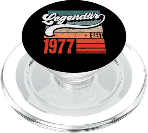 48.Geburtstag Frauen Männer Vintage Legendär Jahrgang 1977 PopSockets PopGrip für MagSafe von Vintage Legendär Jahrgang Geschenkideen Geburtstag