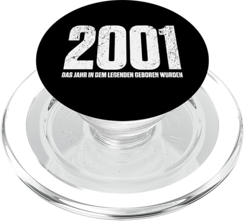 24.Geburtstag Jungen Mädchen Vintage Legenden Jahrgang 2001 PopSockets PopGrip für MagSafe von Vintage Legenden Jahrgang Geschenkideen Geburtstag