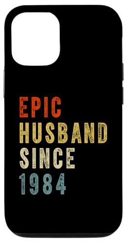Hülle für iPhone 13 Pro Epic Husband Since 1984 Couple 40th wedding Anniversary Mens von Vintage Legends Couple Wedding Anniversary Gifts