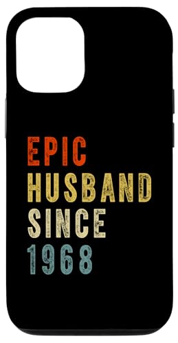 Hülle für iPhone 15 Epic Husband Since 1968 Couple 56th wedding Anniversary Mens von Vintage Legends Couple Wedding Anniversary Gifts