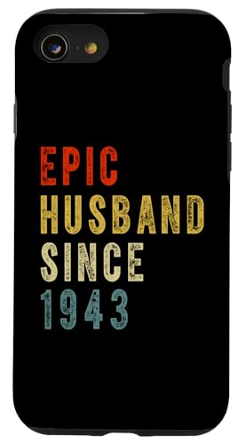 Hülle für iPhone SE (2020) / 7 / 8 Epic Husband Since 1943 Couple 83th wedding Anniversary Mens von Vintage Legends Couple Wedding Anniversary Gifts