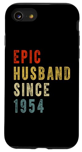 Hülle für iPhone SE (2020) / 7 / 8 Epic Husband Since 1954 Couple 70th wedding Anniversary Mens von Vintage Legends Couple Wedding Anniversary Gifts