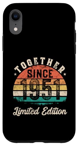 Together Since 1950 Couple 75th years wedding Anniversary Hülle für iPhone XR von Vintage Legends Wedding Anniversary Couple Gifts