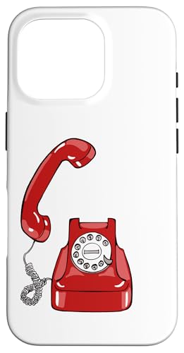 Hülle für iPhone 16 Pro Vintage Drehzifferblatt schnurgebunden Telefon Farbe Retro Grafik von Vintage Memories Graphics