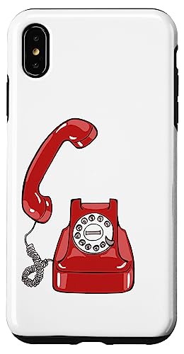 Hülle für iPhone XS Max Vintage Drehzifferblatt schnurgebunden Telefon Farbe Retro Grafik von Vintage Memories Graphics