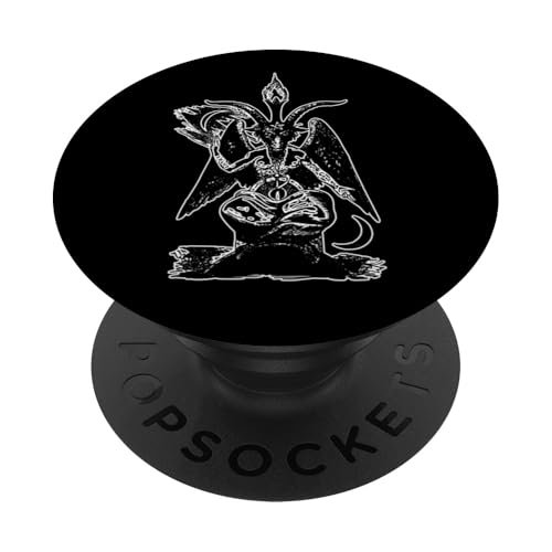 Baphomet: Satanisches hermetisches Magiesymbol PopSockets Klebender PopGrip von Vintage Occult