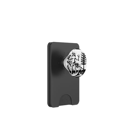 Hermaphrodit-Symbol Mondbaum Mittelalterliches Emblem PopSockets PopWallet für MagSafe von Vintage Occult