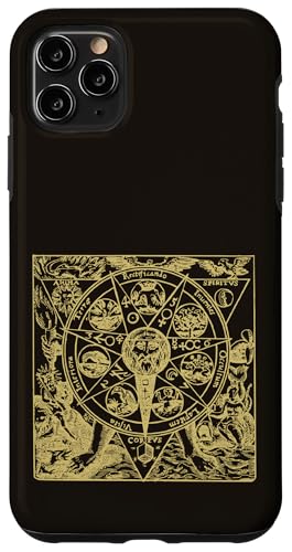 Hülle für iPhone 11 Pro Max Astrologie Mittelalter Mandala von Vintage Occult