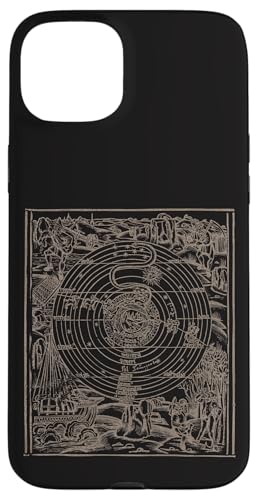 Hülle für iPhone 15 Plus Astrologische Traditionelle Kosmologie Okkultes Mittelalter Mandala von Vintage Occult