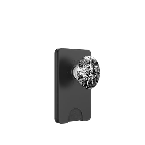 Mittelalterliches Emblem Atalanta Fuigens Oppenheim PopSockets PopWallet für MagSafe von Vintage Occult