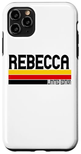 Hülle für iPhone 11 Pro Max Rebecca Rebecca Name, personalisierbar, niedliche Idee, Vintage, für Damen von Vintage Personalized Apparel for Women.