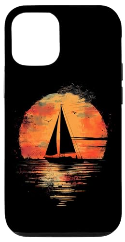 Hülle für iPhone 15 Sailor Vintage Sunset Segel Boot Segeln von Vintage Sailing Apparel Co.