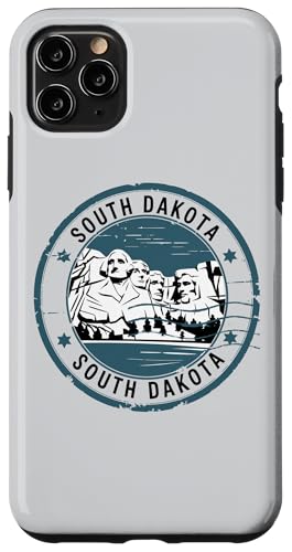 Hülle für iPhone 11 Pro Max Amerikanische Vintage-Briefmarken US-Bundesstaat South Dakota von Vintage USA State Graphic Retro American Tees