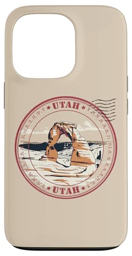 Hülle für iPhone 13 Pro Amerikanische Vintage-Briefmarken US-Bundesstaat Utah von Vintage USA State Graphic Retro American Tees