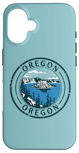 Hülle für iPhone 16 Amerikanische Vintage-Briefmarken US-Bundesstaat Oregon von Vintage USA State Graphic Retro American Tees