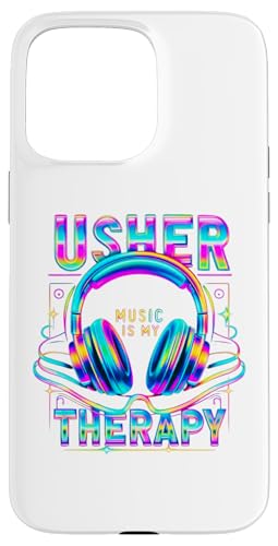 Hülle für iPhone 15 Pro Max USER HipHop Fan Musik Therapie Retro Vintage Kopfhörer 80er Jahre von Vintage USHER Hiphop Fan Music Headphone Retro Tee