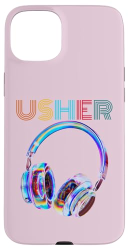 USHER Hiphop Fan Musik Kopfhörer Vintage Design aus den 2000er Jahren Hülle für iPhone 15 Plus von Vintage USHER Hiphop Fan Music Headphone tee 90s