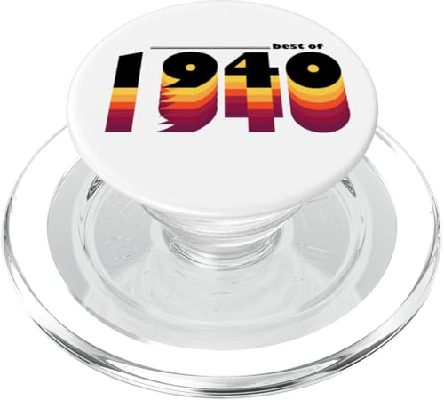 Best of 1940 - 85th Birthday Vintage 1940 Men Women 85 yo PopSockets PopGrip für MagSafe von Vintage and Awesome 80's Birthday Bash Vibes Store