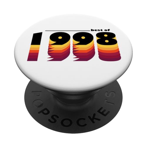 Best of 1998 - Celebrate 27 Years in Vintage Retro Style PopSockets Klebender PopGrip von Vintage and Awesome 80's Birthday Bash Vibes Store