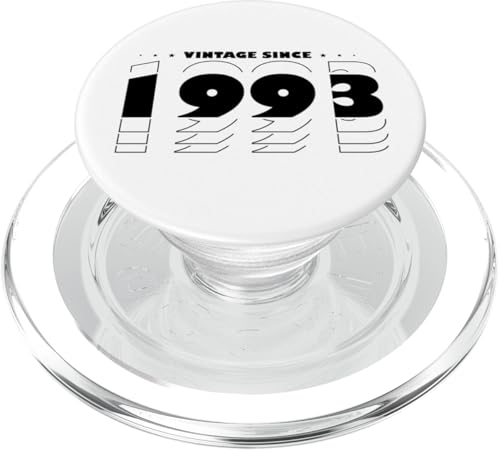 Vintage Bold Tribute to 1993 - Celebrate 32nd Birthday PopSockets PopGrip für MagSafe von Vintage and Awesome 80's Birthday Bash Vibes Store