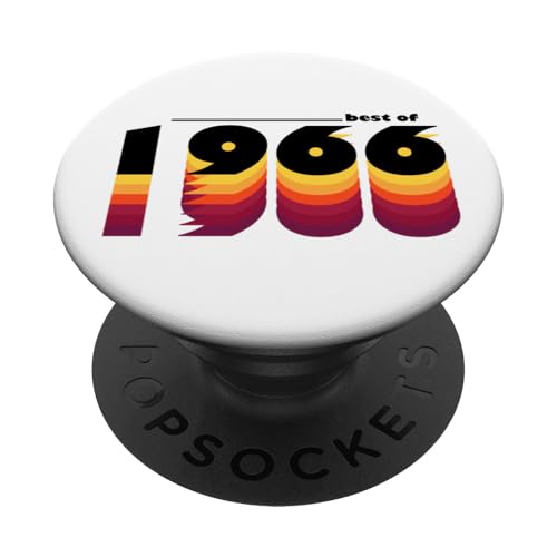 Vintage Celebrating 1966 - 59 Years of Timeless Memories PopSockets Klebender PopGrip von Vintage and Awesome 80's Birthday Bash Vibes Store