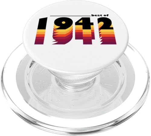 Vintage Timeless Style of 1942 - 83rd Birthday Celebration PopSockets PopGrip für MagSafe von Vintage and Awesome 80's Birthday Bash Vibes Store