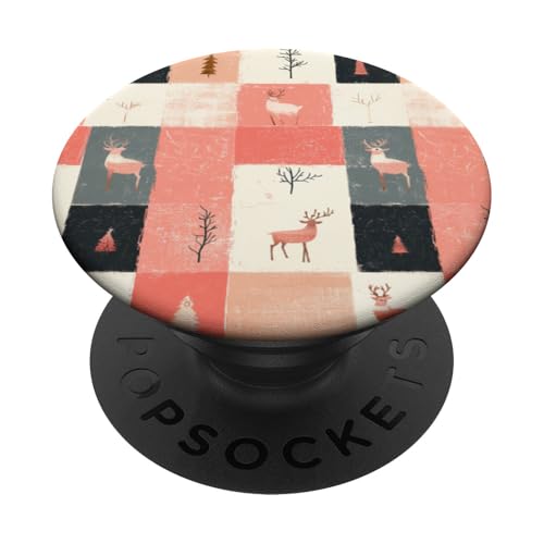 Festliche Weihnachten Retro Urlaub - Vintage Winter Aesthetic PopSockets Klebender PopGrip von VintageFestive: Retro Holiday Accessoires