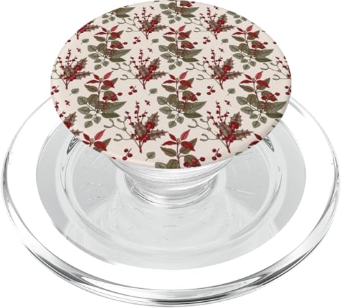 Festliche Weihnachten Retro Urlaub - Vintage Winter Aesthetic PopSockets PopGrip für MagSafe von VintageFestive: Retro Holiday Accessoires