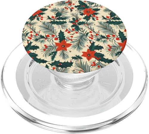 Festliche Weihnachten Retro Urlaub - Vintage Winter Aesthetic PopSockets PopGrip für MagSafe von VintageFestive: Retro Holiday Accessoires