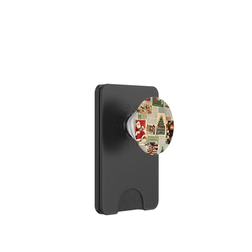 Festliche Weihnachten Retro Urlaub - Vintage Winter Aesthetic PopSockets PopWallet für MagSafe von VintageFestive: Retro Holiday Accessoires