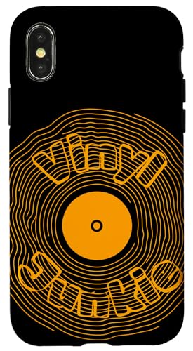 Hülle für iPhone X/XS Vinyl Junkie Retro Schallplatte von Vinyl Junkie Retro Record lovers