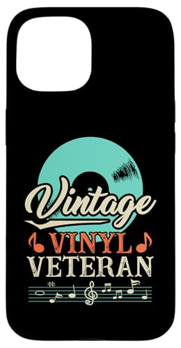 Hülle für iPhone 15 Vintage-Vinyl-Veteranen-Musikliebhaber von Vinyl Music Legends