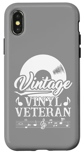 Hülle für iPhone X/XS Vintage-Vinyl-Veteranen-Musikliebhaber von Vinyl Music Legends