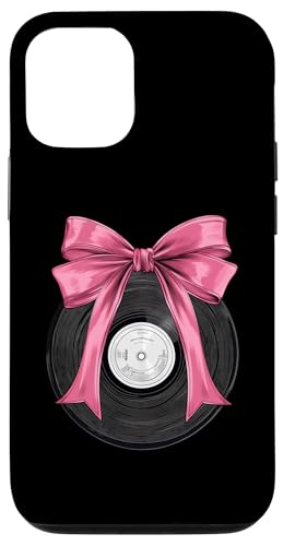 Coquette Bow Vinyl Record Plattenspieler Vinyl Collector Girl Mom Hülle für iPhone 12/12 Pro von Vinyl Record Coquette Aesthetic Women Gifts