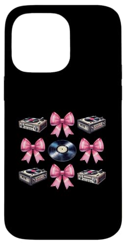 Coquette Bow Vinyl Record Plattenspieler Vinyl Collector Girl Mom Hülle für iPhone 14 Pro Max von Vinyl Record Coquette Aesthetic Women Gifts