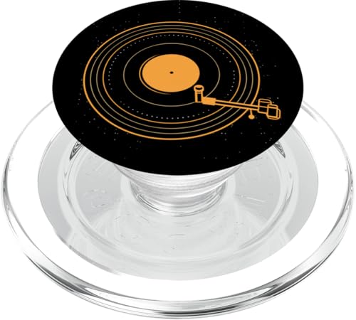 Plattenspieler Vintage Vinyl Record Player Schallplatte PopSockets PopGrip für MagSafe von Vinyl Schallplatte Retro Music