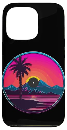 Hülle für iPhone 13 Pro Vintage Vinyl Record Player Plattenspieler Schallplatte von Vinyl Vaporwave Schallplatte Synthwave Retro Music