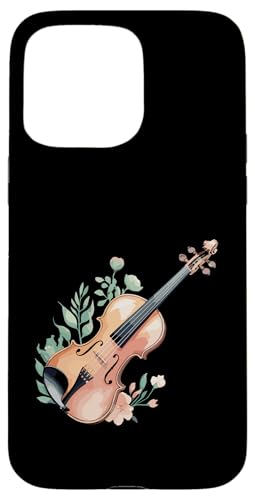 Hülle für iPhone 15 Pro Max Violine Blumen Violinist Musiker Instrument von Violin Player Violinist Gifts